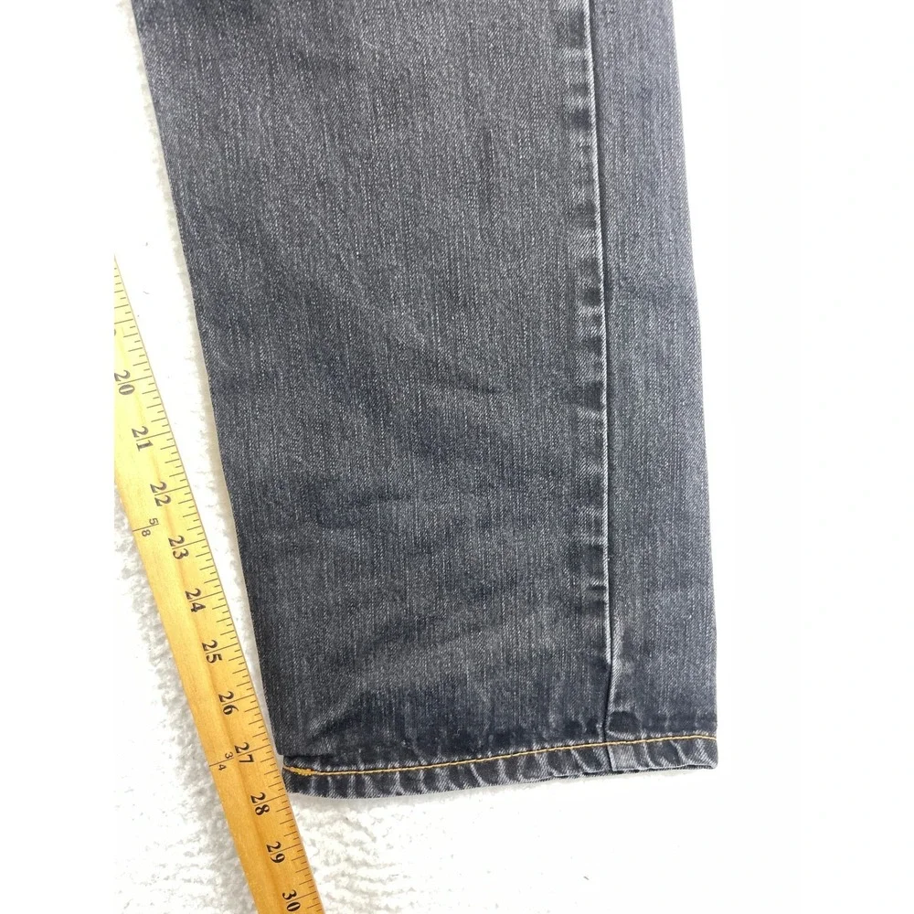 Levi's 514 Slim Straight Jeans Mens 34x30 Gray Denim Pants Casual Classic